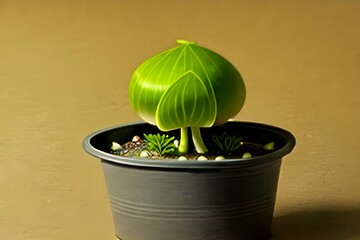 plant in a pot. Generative AI