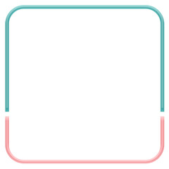 frame square, rounded edges,cute