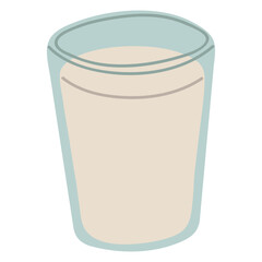 Fototapeta na wymiar Milk Single 4 cute on a white background, vector illustration.
