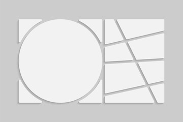 Template collage of nine frames, images, photo