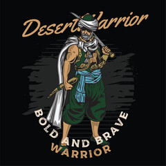 Nomadic Lifestyle warrior illustration