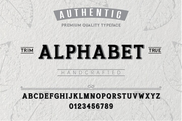 Alphabet. For labels and different type designs