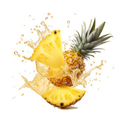 Pineapple juice and pineapple © Zaleman