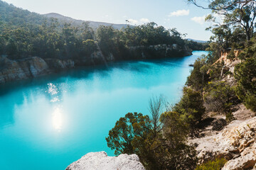 Little Blue Lake in Tasmania's North East is a must-see spot in Australia.