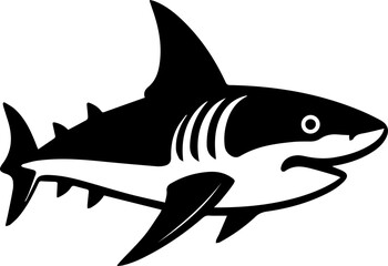 shark fish silhouette icon 2