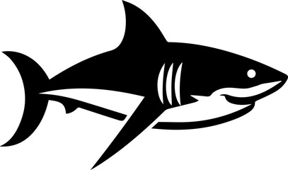 shark fish silhouette icon 3