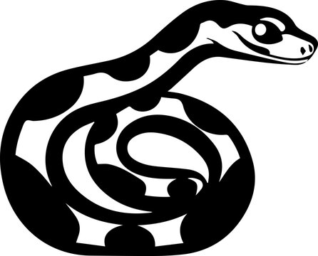 Python silhouette icon