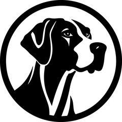 Hound dog silhouette icon
