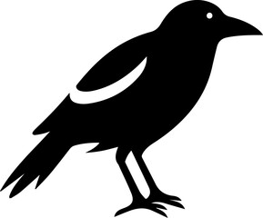 Crow silhouette icon 2