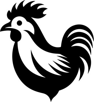 recommend clip art: Chicken silhouette icon 1