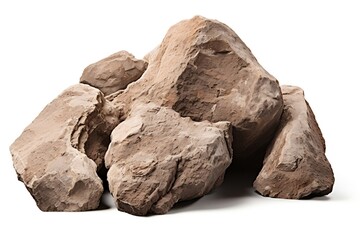 Stone Rock Boulder Mountain Clay Ore Nature. Generative AI