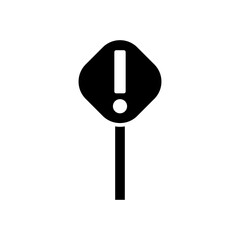 warning glyph icon