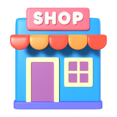 Online Shop 3D Illustration Icon