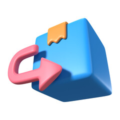 Return Policy 3D Illustration Icon