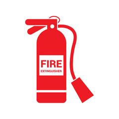 Fire extinguisher icon vector. Firefighter illustration sign. help symbol. - obrazy, fototapety, plakaty