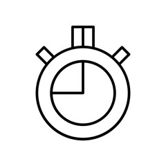 stopwatch line icon
