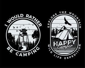 Obraz premium black and white vector illustration adventure