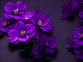 Purple color beautiful flowers background garden flowers plant pattern for wallpaper