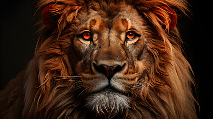 Naklejka premium lion Generative AI