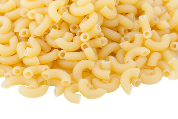 Pasta on a white background.