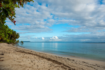 Small beach in the Caribbean, Zapatilla key, Bocas del Toro, panama, Central America - stock photo