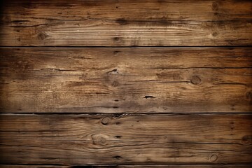 Fototapeta premium Aged wooden backdrop with stains and marks, Generative AI
