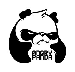 Angry Panda. Vector illustration