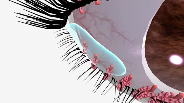 People with blepharitis may experience a gritty or burning sensation in their eyes, excessive tearing, itching, red and swollen eyelids, dry eyes or crusting of the eyelids