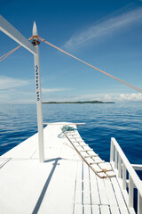 boat trip to a desert island in Siargao, Philippines.