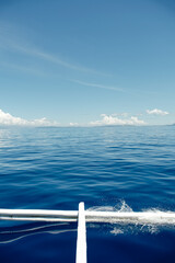 boat trip to a desert island in Siargao, Philippines.