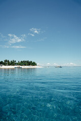 boat trip to a desert island in Siargao, Philippines.