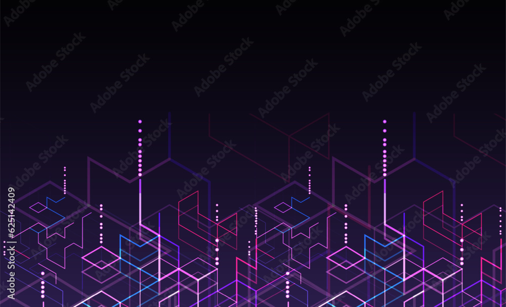 Aufkleber digital technology and engineering background.