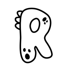 Alphabeth and number cute vector design