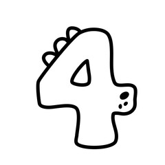 Alphabeth and number cute vector design