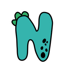 Alphabeth and number cute Vector Illustration