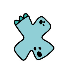 Alphabeth and number cute Vector Illustration