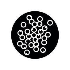 Mustard black line icon. Natural organic super food.