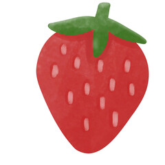 strawberry isolated on white