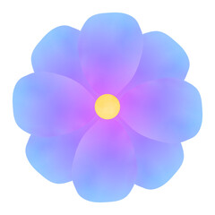Blue Aura Layer flower