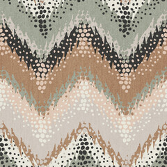 Rug seamless texture with chevron pattern, ethnic fabric, grunge background, boho style pattern, 3d illustration - 625150487