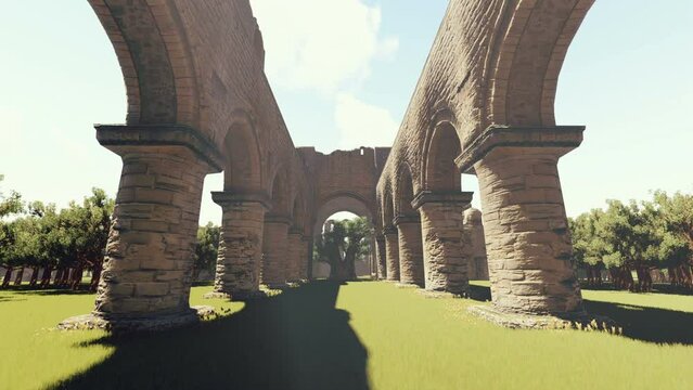 Lost Cloister background video animation