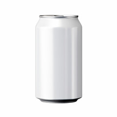 330 ml aluminum drink soda can isolated on white background. Aluminum beer can 330 ml with trim.