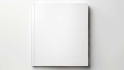 Blank white book. Generative AI.