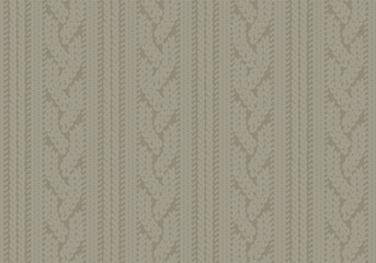 縄編み・ケーブルリブニット