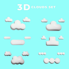 set of clouds