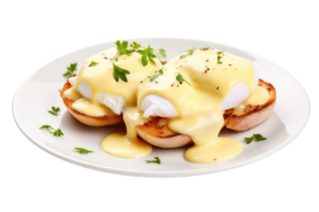 Eggs Benedict, Png. Generative AI