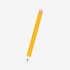 Flat illustration of pencil icon for your design.