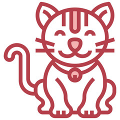 CAT line icon,linear,outline,graphic,illustration