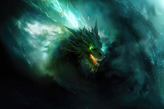 The Breath Of The Green Dragon. Generative AI
