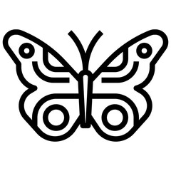 Obraz premium BUTTERFLY line icon,linear,outline,graphic,illustration